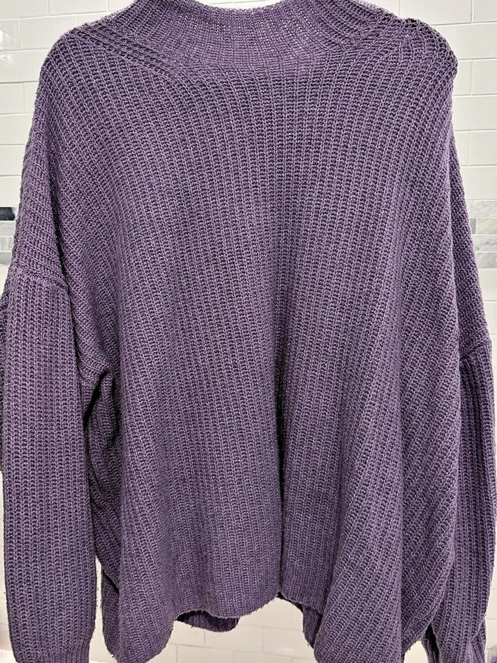 Old Navy SoSoft Mock-Neck Sweater Purple 3X